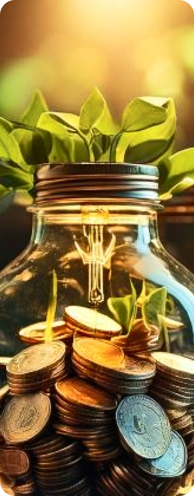 pote com moedas economizadas